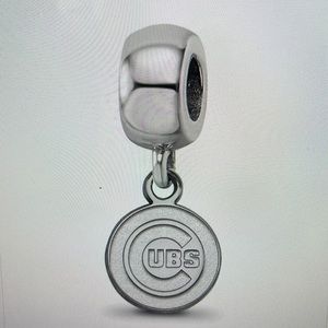 Sterling silver LogoArt MLB Chicago Cubs Pandora Style charm bead New NWT